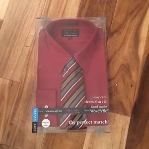 Alexander Julian Dress Shirt and tie